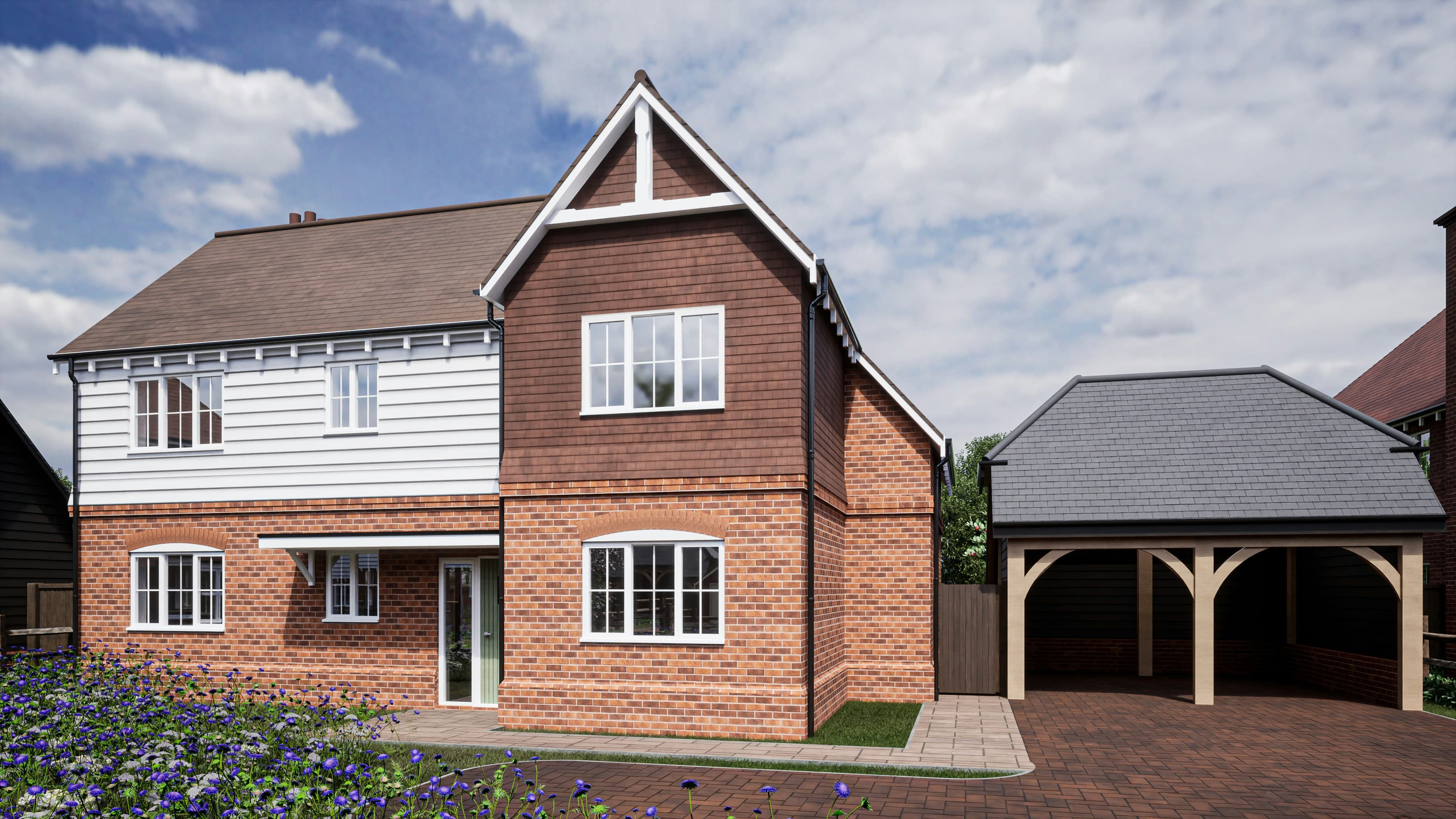 A two-storey brick UK house seen from the street, the kind of home where an agreed sale has fallen through before completion