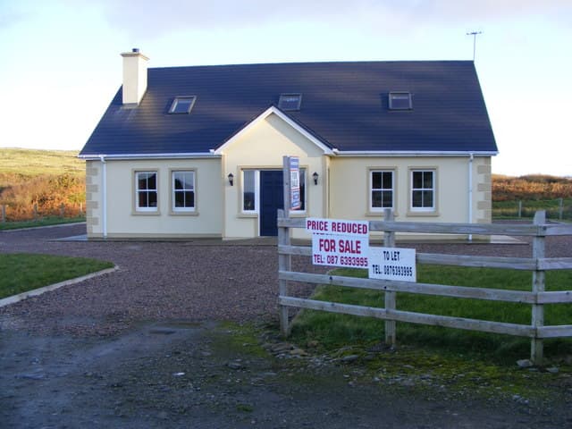 A for sale board outside a house on a UK residential street